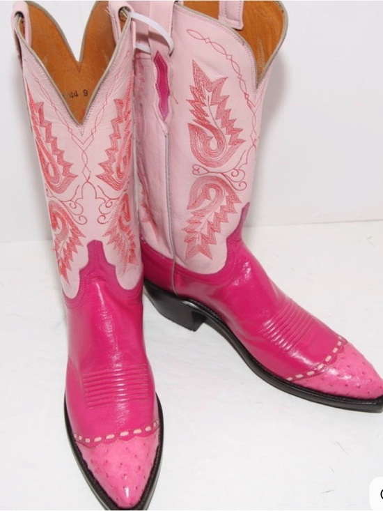 Lucchese 1883 Hot Pink Ostrich Boots